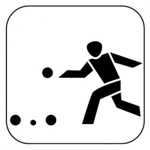 Piltogramm Boule - Boccia für TSG Homepage